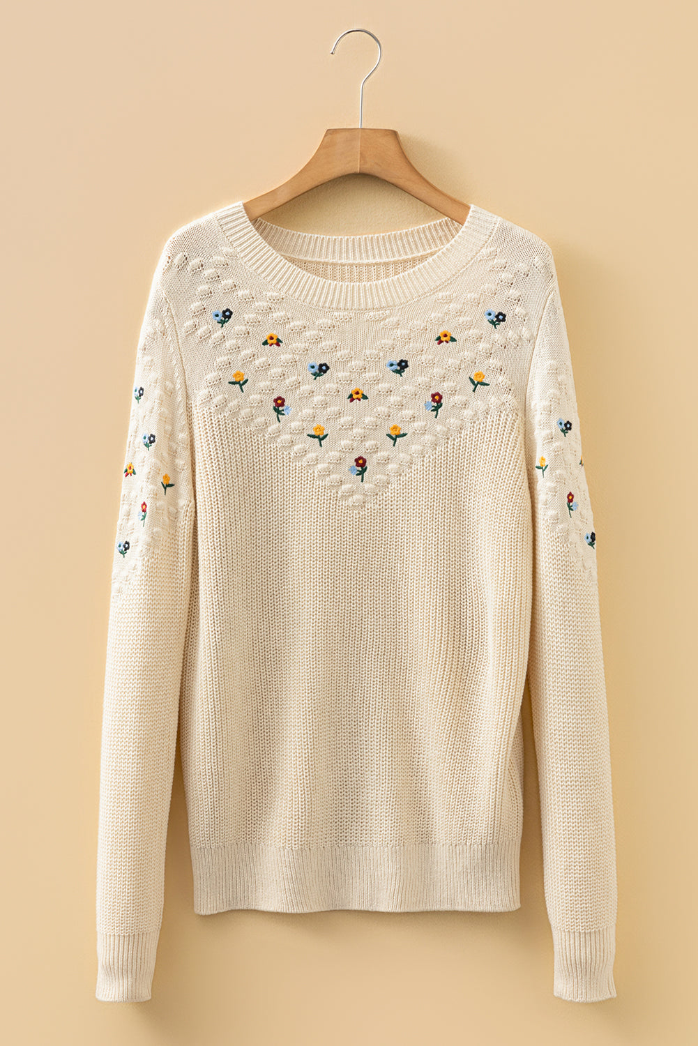 Butter Wildflower Embroidered Knit Sweater