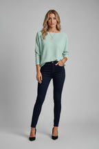 Seafoam Textured Knit Top