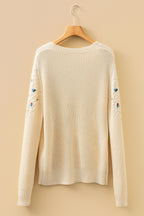 Butter Wildflower Embroidered Knit Sweater