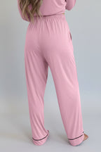 Blush Notch Collar Pyjama Set