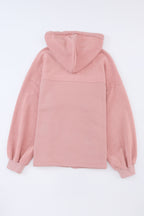 Blush Fleece Zip-Up Hooded Jacket