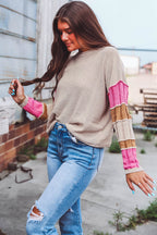 Oatmeal Colourblock Sweater