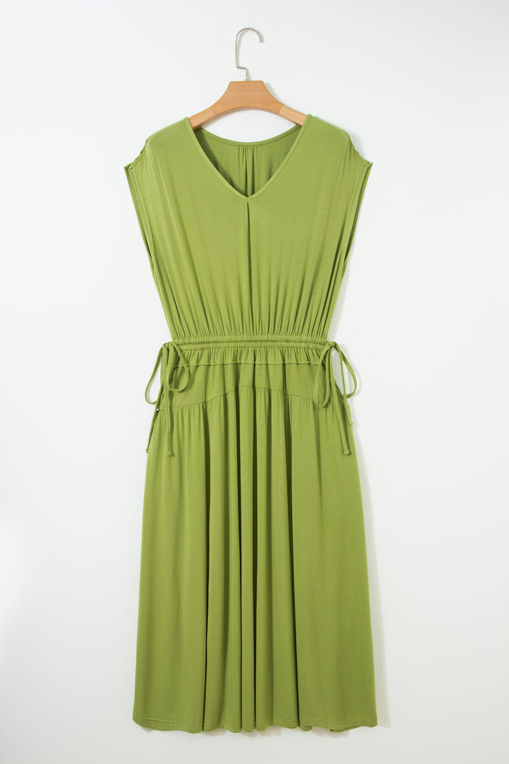 Matcha Smocked Waist Maxi Dress