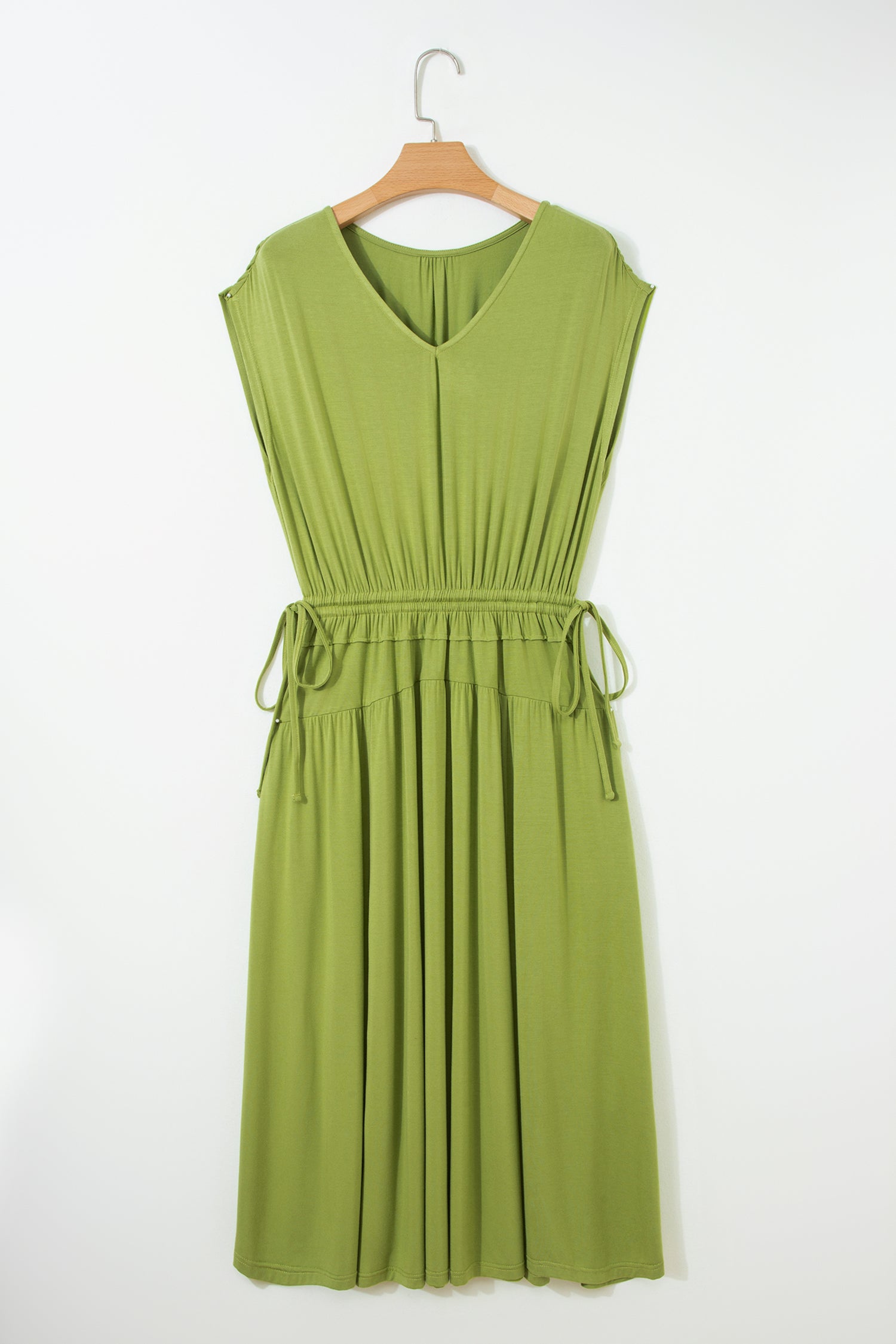 Matcha Smocked Waist Maxi Dress