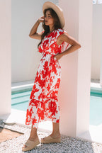 Poppy Floral Print Maxi Dress