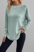 Seafoam Textured Knit Top