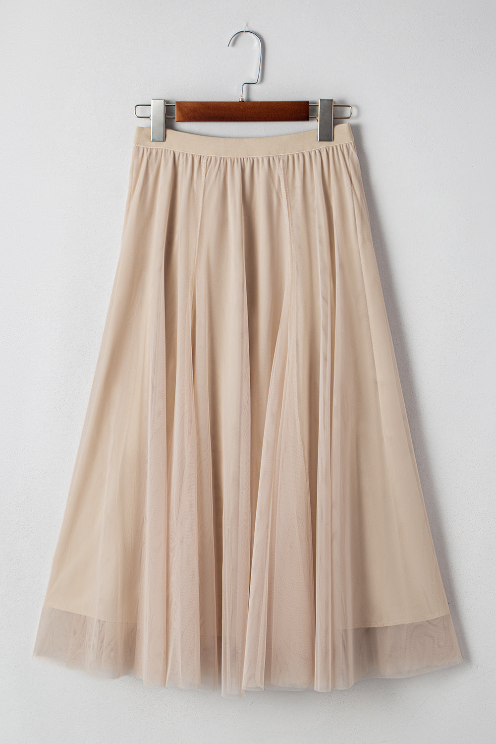 Vanilla Tulle Midi Skirt