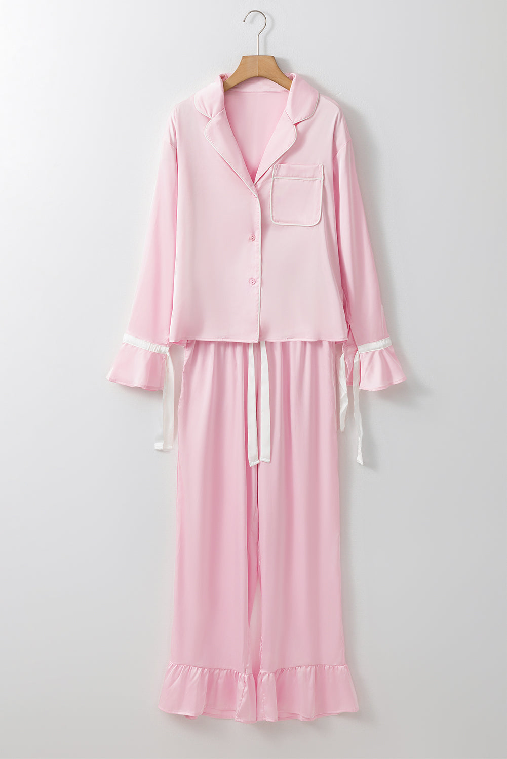 Blush Satin Lounge Set