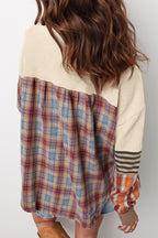 Mixed Pattern Waffle Henley