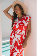 Poppy Floral Print Maxi Dress