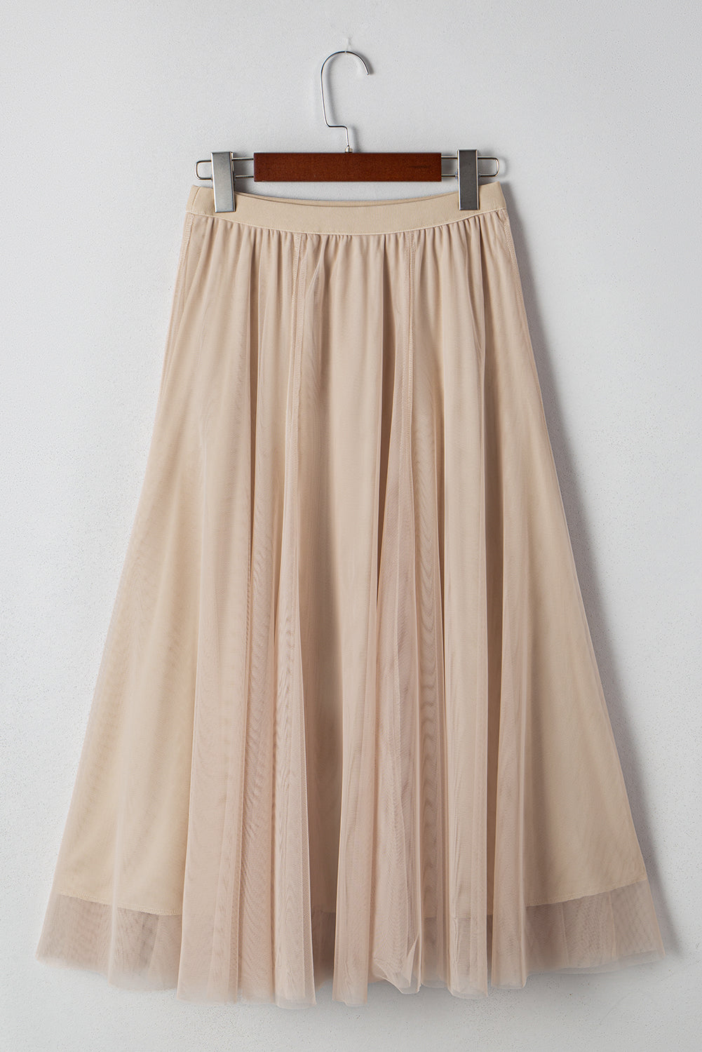 Vanilla Tulle Midi Skirt