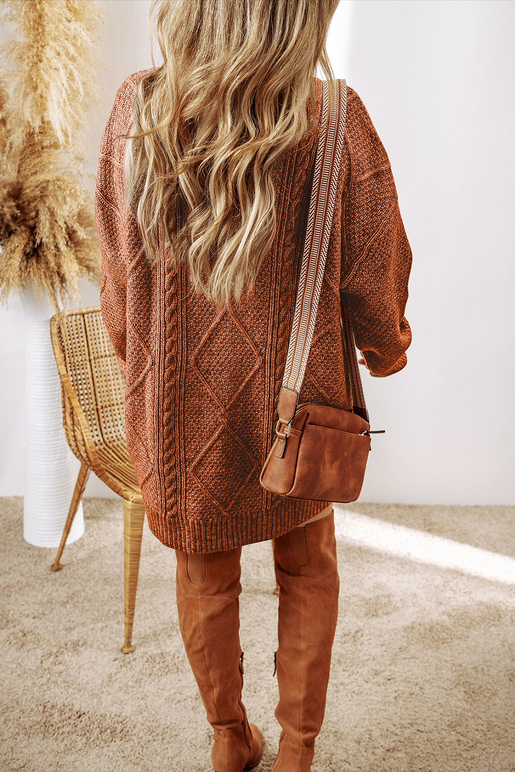 Long Sleeve Knit Sweater Dress