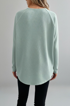 Seafoam Textured Knit Top