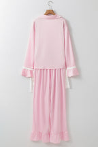 Blush Satin Lounge Set