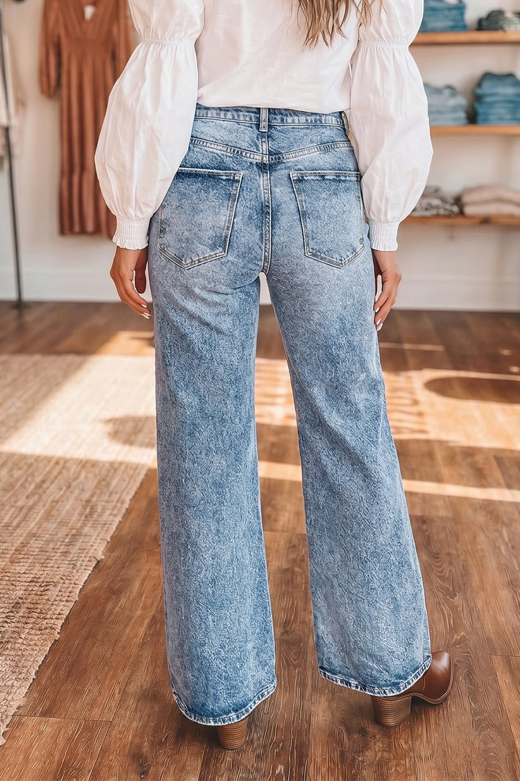 Wide Leg Flare Jeans