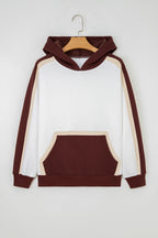 Burgundy Colourblock Hoodie