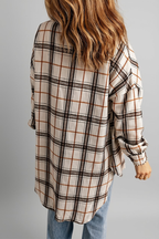Vanilla Plaid Oversized Shacket