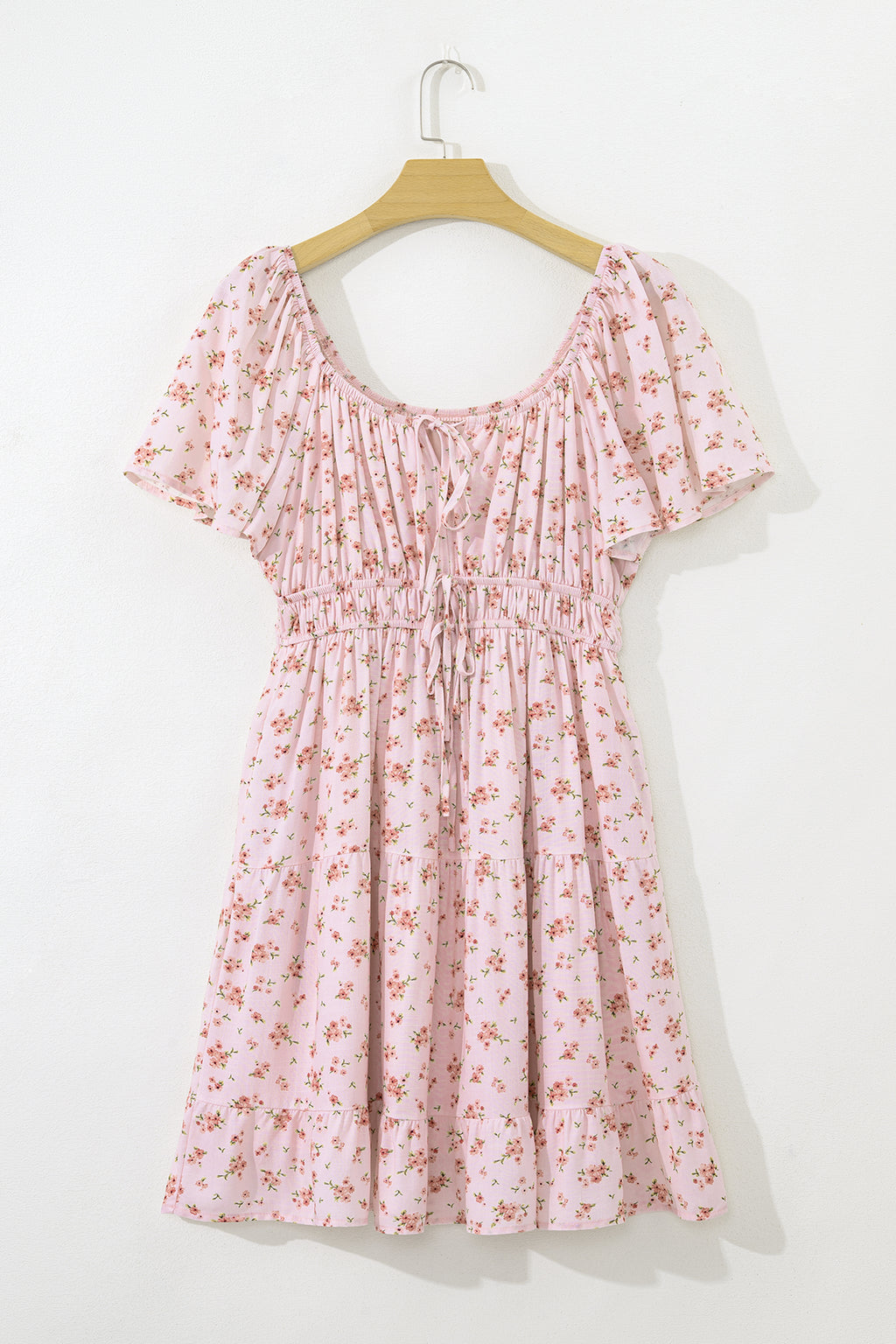 Blush Ditsy Floral Mini Dress