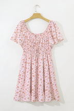 Blush Ditsy Floral Mini Dress