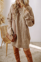 Long Sleeve Knit Sweater Dress