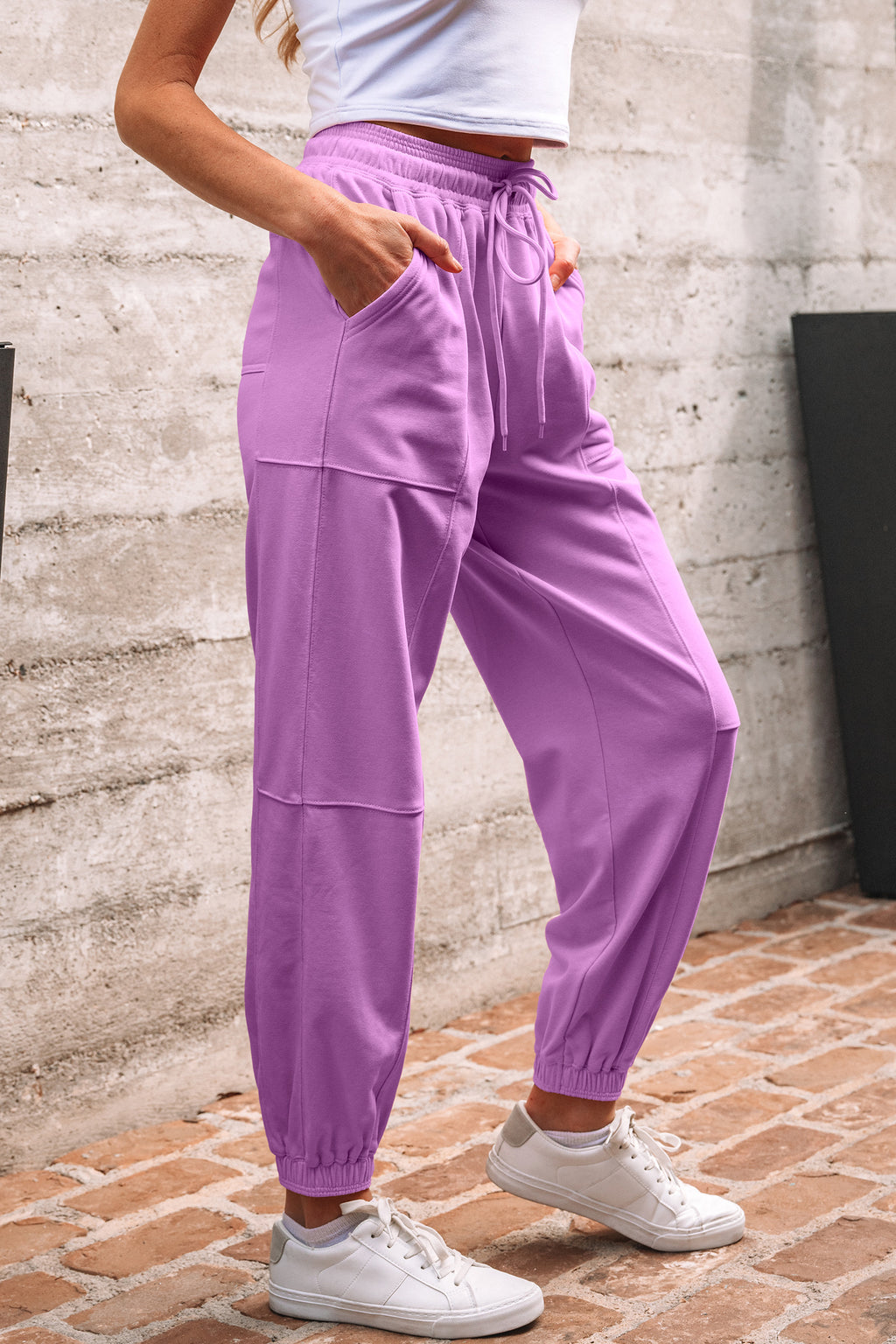 Panelled Drawstring Joggers