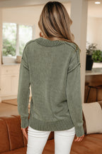 Mineral Wash Exposed Seam Sweater