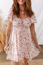 Blush Ditsy Floral Mini Dress